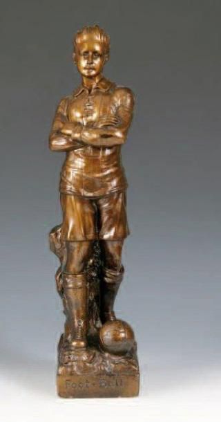 Ecole française vers 1900-1910 Football Sujet...