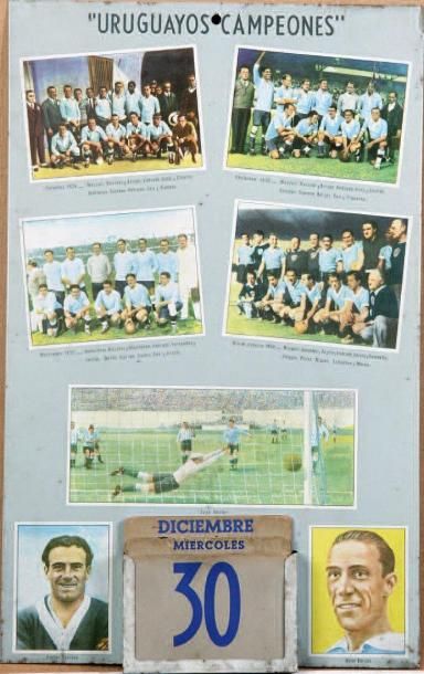 Uruguay,1930-Uruguay,1950
Calendrier en tôle...