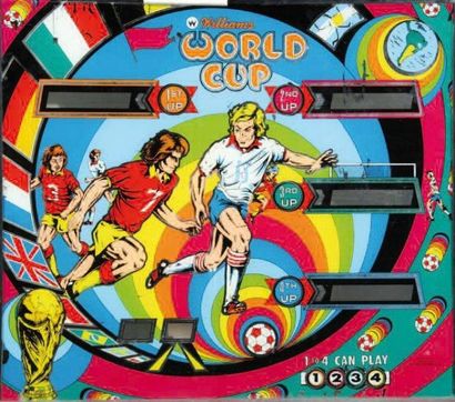 World Cup FIFA
Plaque de flipper en verre...