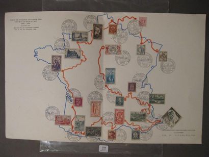 Tour de France 1953(cinquantenaire) Oblitérations...