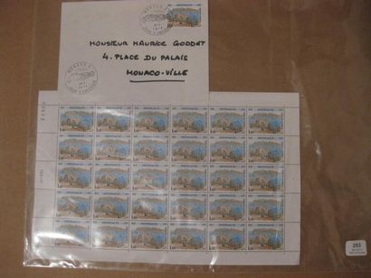 Enveloppe du 1er jour adressé à Maurice Goddet...