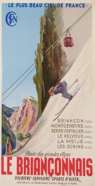 Le Briançonnais Affiche lithographiée par...