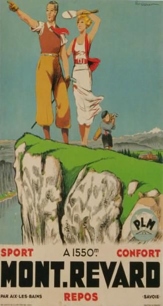 Le Mont-Revard Affiche lithographiée par...