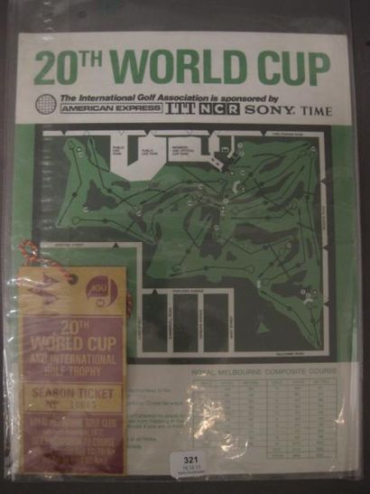 Programme annoté du 20e World Cup de Golf...