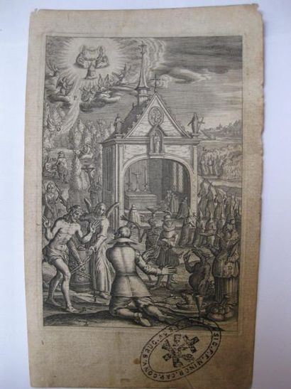 [Jeu de Paume] Etonnante gravure au burin...