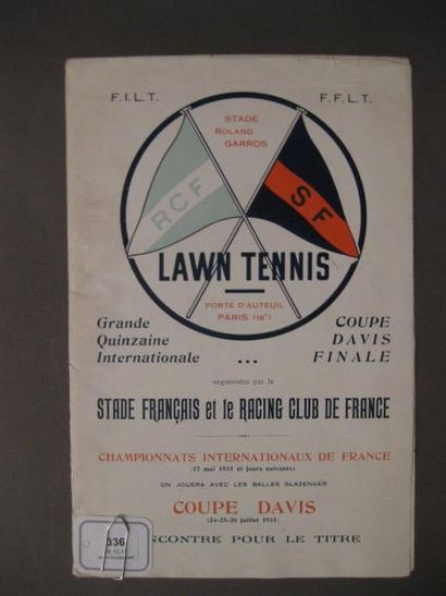 Roland-Garros, 1931
Internationaux de France...