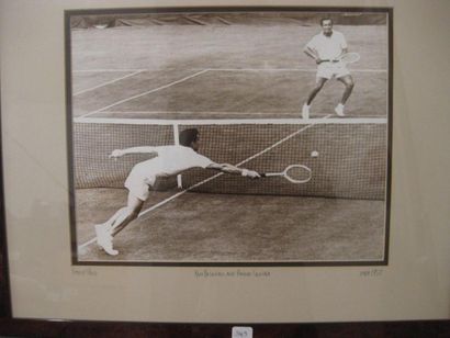 Photographie couleur sépia du match ROSEWALL-...