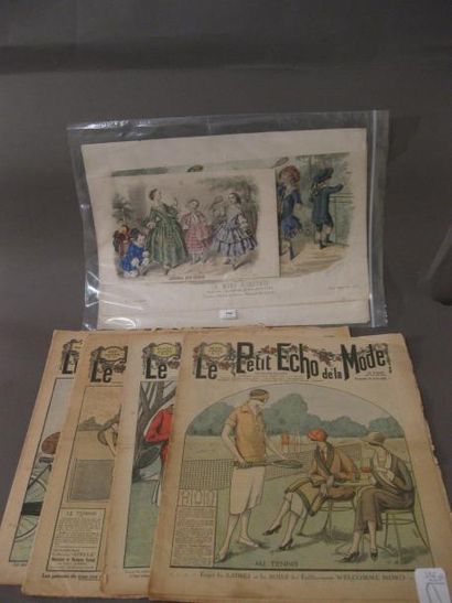 4 Gavures sur bois en couleur sur le thème...
