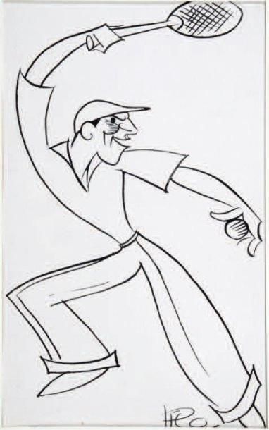 PICO(1900-1977)
Fred PERRY Encre signée en...