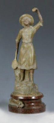 Charles RUCHOT (XIXe)
Jeune fille à la raquette...