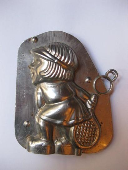 Moule à chocolat humoristique en métal.Caricature...
