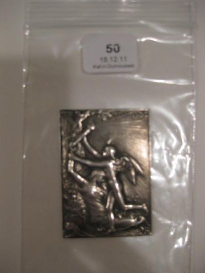 Paris,1900
Plaquette en bronze argenté pour...