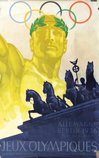 Berlin, 1936
Affiche officielle en français...