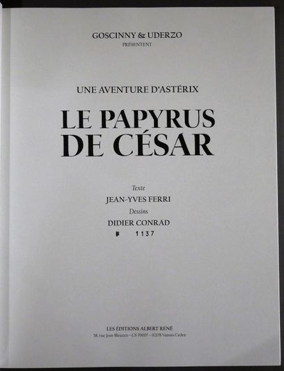 CONRAD, D. - FERRI, J-Y.

Asterix - Caesar's...