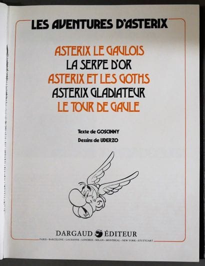 UDERZO / GOSCINNY

Asterix - The adventures...