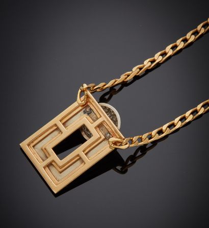 Collier articulé en or jaune 750 millièmes...