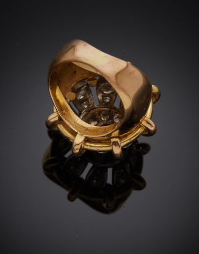 Bague en or 750 millièmes et platine 850...