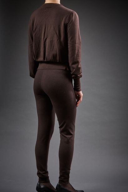 ALAÏA

Ensemble en maille marron, composé...
