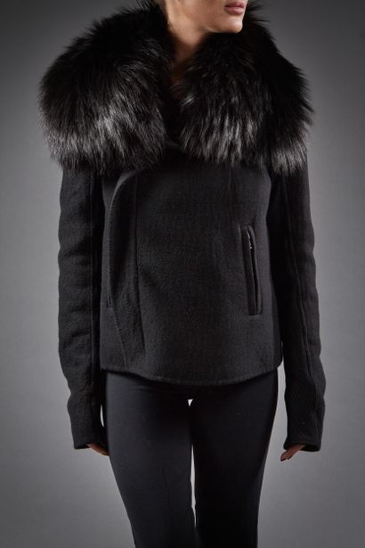 Rick OWENS

Blouson zippé en cachemire et...