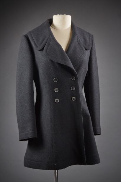 ALAÏA

7/8ème en laine et cachemire noir,...
