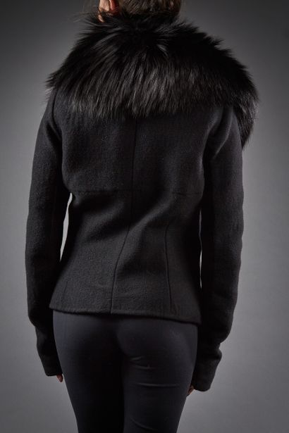 Rick OWENS

Blouson zippé en cachemire et...
