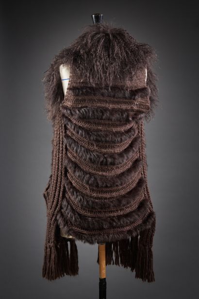 Les Copains

Gilet long en tricot marron,...
