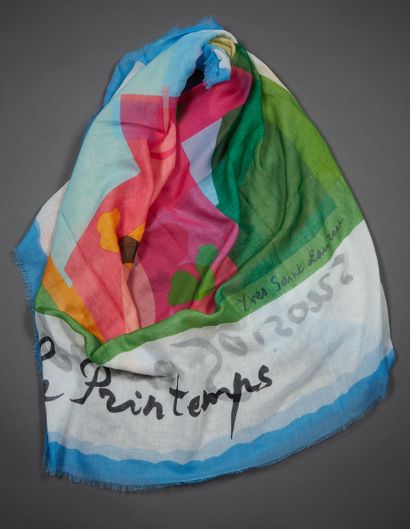 Yves SAINT LAURENT

Châle en voile de coton...