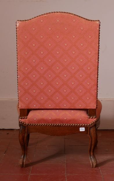 Chaise d'enfant en bois naturel, pieds cambrés,...