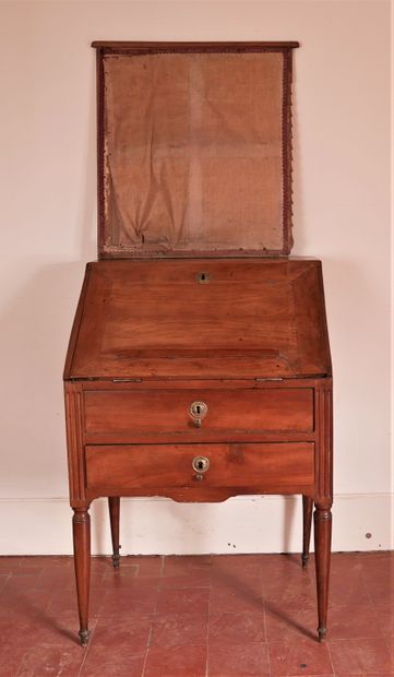 Commode-scriban-pare-feu en bois naturel...