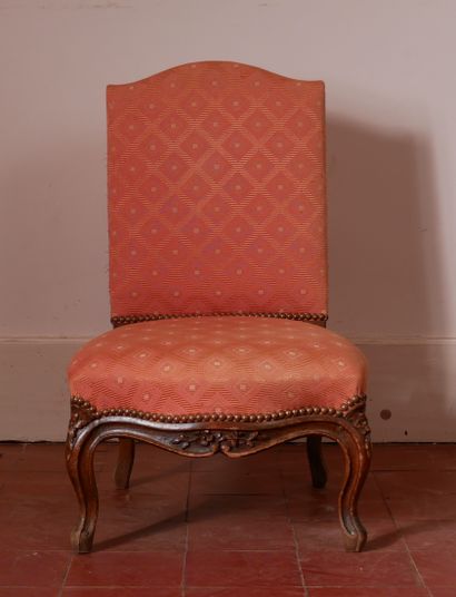 Chaise d'enfant en bois naturel, pieds cambrés,...