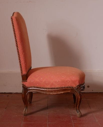 Chaise d'enfant en bois naturel, pieds cambrés,...