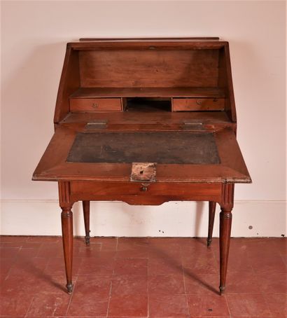 Commode-scriban-pare-feu en bois naturel...
