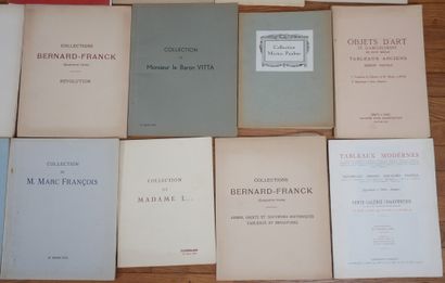 Lot de catalogues de ventes des années 1930...