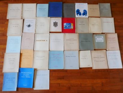 Lot de catalogues de ventes des années 1930...