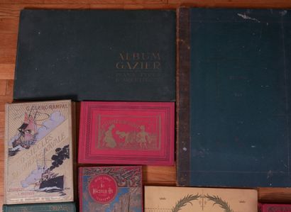 Lot de livres en percaline et divers