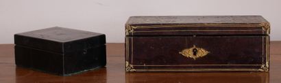 Lot :

- Porte-montre en placage d'ébène...