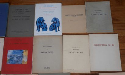Lot de catalogues de ventes des années 1930...