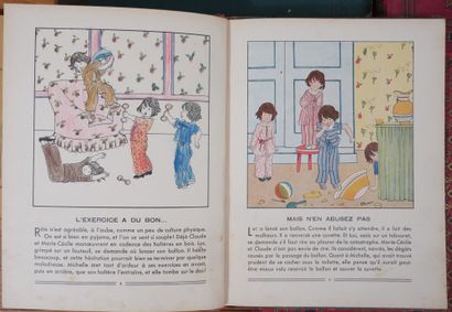 Lot de livres en percaline et divers