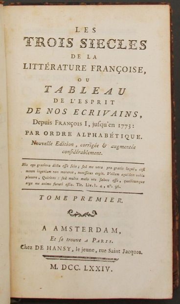 Lot: 

- Almanach royal 1787,

Paris, Veuve...