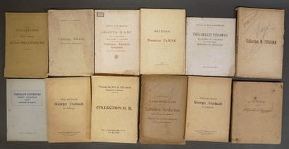 Strong lot of auction catalogs, years 1905...