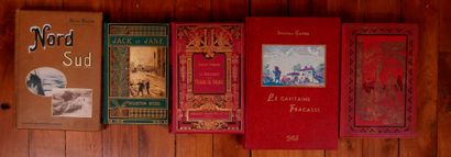 Lot of books bound in percaline and various...