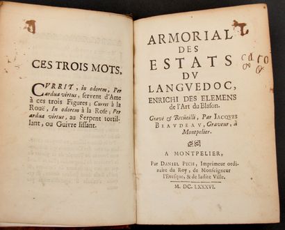 Lot :

- LANGUEDOC

Treaty of the nobility...