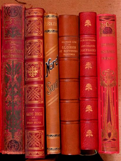 Lot of books bound in percaline and various...