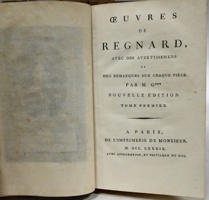 JEAN-FRANÇOIS REGNARD. 

Works, with warnings...