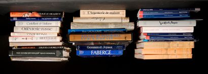 *Lot of books and auction catalogs on the...