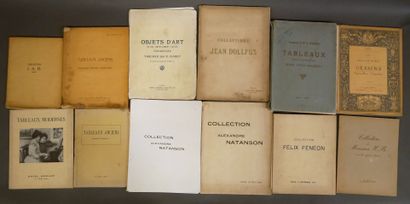 Strong lot of auction catalogs, years 1905...