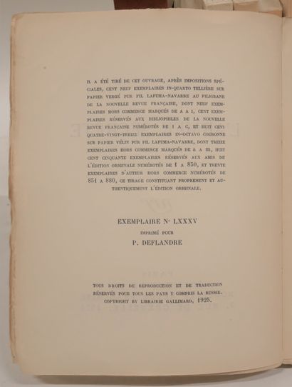 GALLIMARD. Blanche.

SIMONE DE BEAUVOIR....