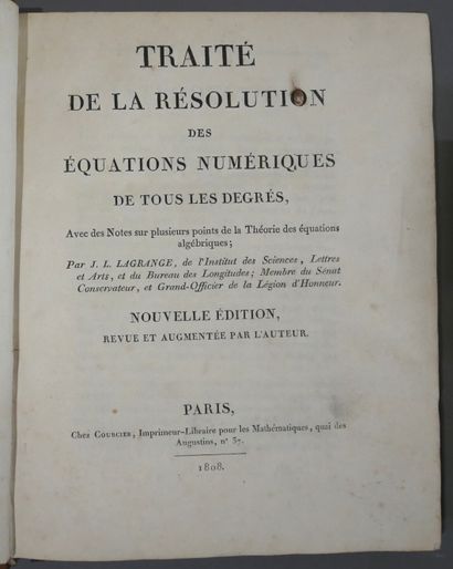 J. L. LAGRANGE. 

Treatise on the solution...