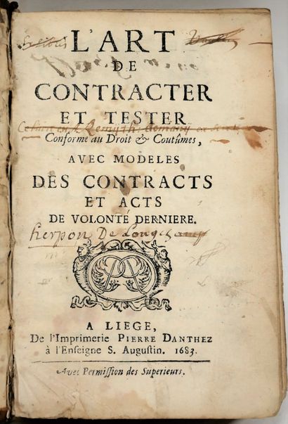 VINCENT DE LA HAMAIDE. 

The art of contracting...