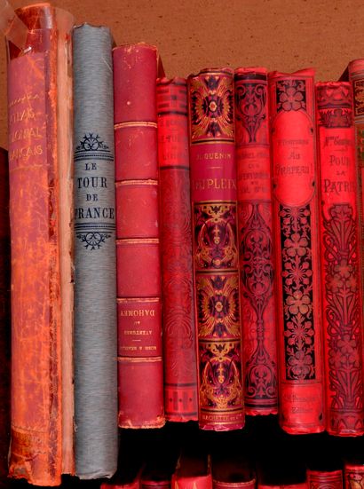 Lot of books bound in percaline and various...
